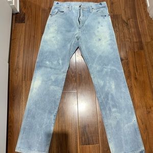 Mens Cowboy Cut 33x34 bleached